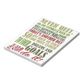 Bloc-note Motivationnel : Ne jamais cesser (Tourné)