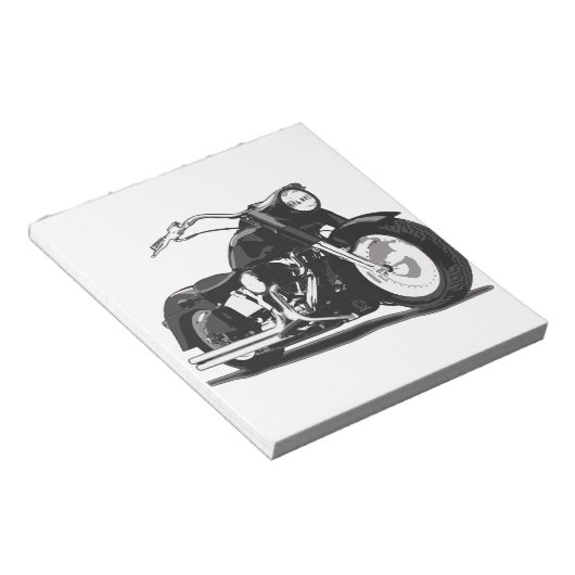 Bloc-note Moto noir (Incliné)