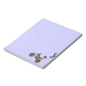 Bloc-note motocross bleu (Tourné)