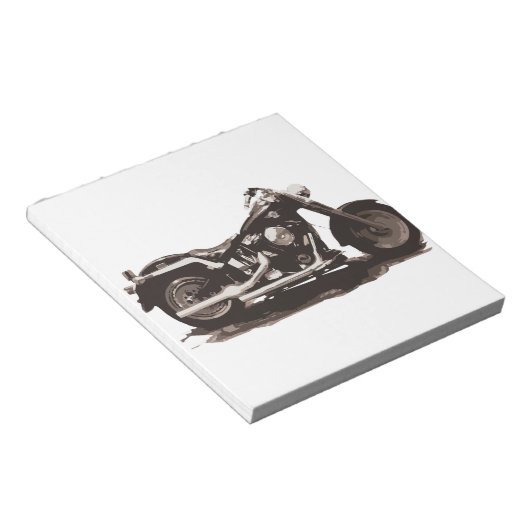Bloc-note Motocyclette classique pour gros garçons (Incliné)