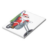 Bloc-note motocycliste santa claus (Tourné)