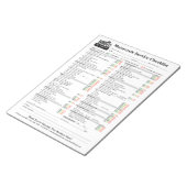 Bloc-note Motorcycle Service Checklist 8.5x11 (Incliné)