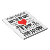 Bloc-note Mots Inspirants À Vivre Par (Incliné)