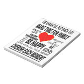 Bloc-note Mots Inspirants À Vivre Par (Tourné)