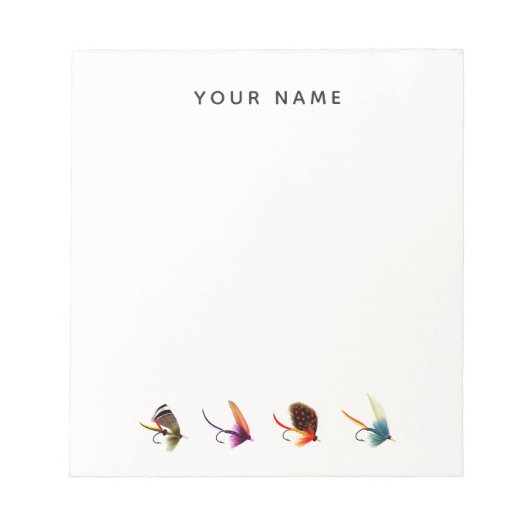 Bloc-note Mouches de pêche (Devant)