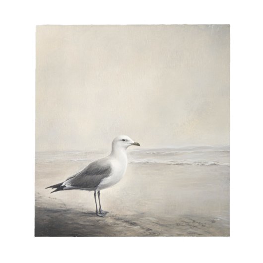 Bloc-note Mouette solitaire au bord de l'eau (Devant)