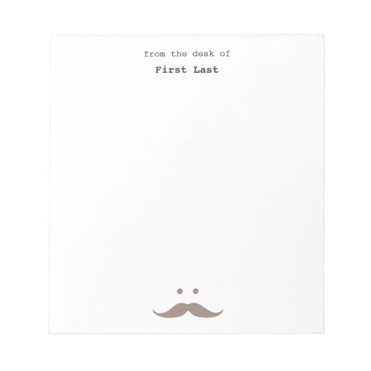 Bloc-note moustache! (Devant)