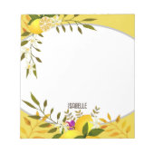 Bloc-note Moutarde de citron (Devant)