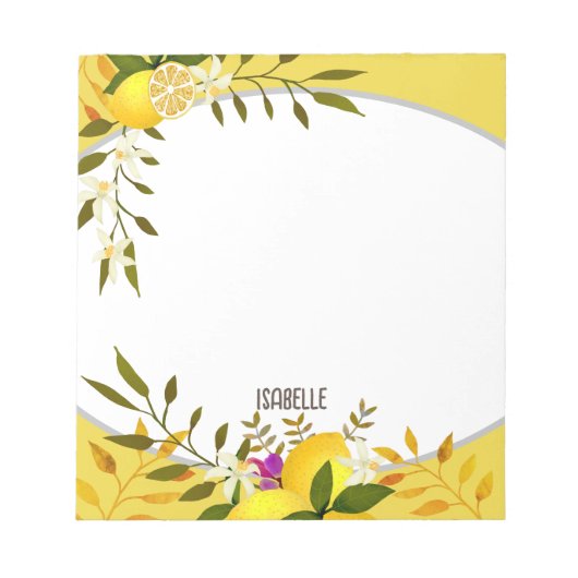 Bloc-note Moutarde de citron (Devant)