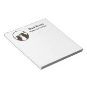 Bloc-note Mouton noir en sépia (Incliné)