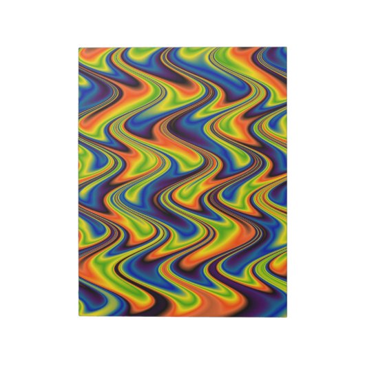 Bloc-note Multicolor Abstrait (Tourné)