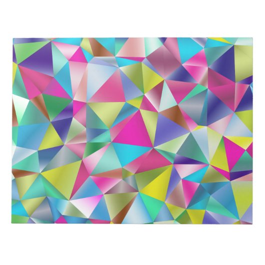 Bloc-note Multicolor Prismatic Triangulaire Coloré (Devant)