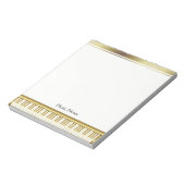 Bloc-note Music Teacher Gold Piano Clavier Musicien DJ (Tourné)
