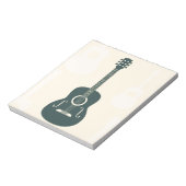 Bloc-note Musique acoustique de guitare rétro (Tourné)