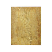 Bloc-note Musique Notes Papier Vintage (Tourné)