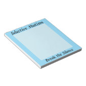Bloc-note Mutisme Sélectif Briser le Silence (Incliné)