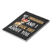 Bloc-note My Chihuahua And I Talk About You Amoureux des chi (Tourné)