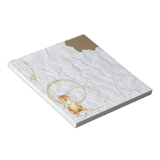 Bloc-note My Shiba Inu Ate Mon plan de leçon (Incliné)