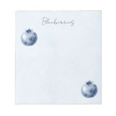 Bloc-note Myrtilles Bleues Fruit (Devant)