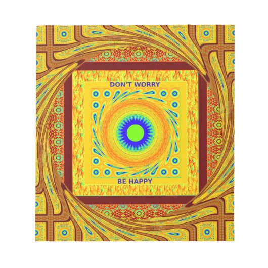 Bloc-note Mystic African Eye Wall Art : A Cyan Regard (Devant)