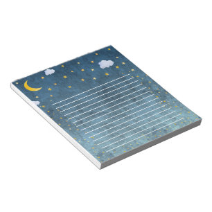 Bloc-note Mystic Galaxy Moon And Stars Night Time Notebook