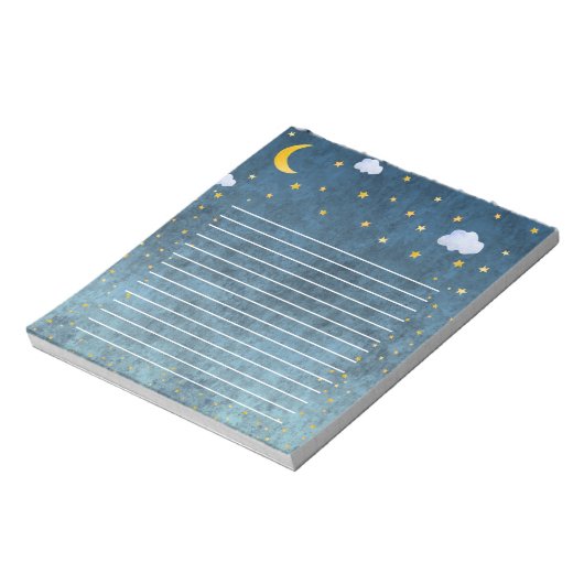 Bloc-note Mystic Galaxy Moon And Stars Night Time Notebook (Tourné)