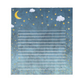 Bloc-note Mystic Galaxy Moon And Stars Night Time Notebook (Devant)