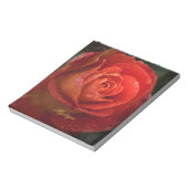Bloc-note Mystique Dark Botanical Red Orange Rose Notepad (Tourné)