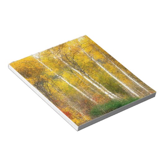 Bloc-note NA, USA, Washington, Fall Aspen Trees le long (Incliné)