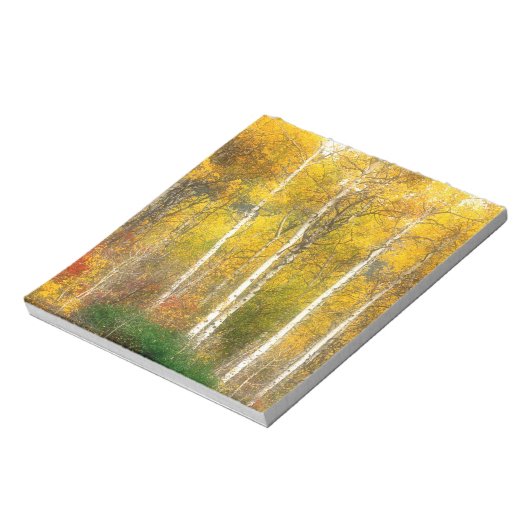 Bloc-note NA, USA, Washington, Fall Aspen Trees le long (Tourné)