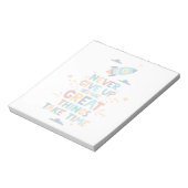 Bloc-note N'abandonne jamais parce que les grandes choses pr (Tourné)