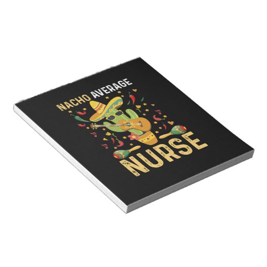 Bloc-note Nacho Infirmière Moyenne Cinco De Mayo Infirmière (Incliné)