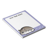 Bloc-note Nain de dessin animé Hamster (Incliné)
