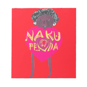 Bloc-note Nakupenda Love Art - Swahili Heart Design