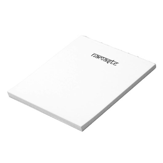 Bloc-note Namaste Design sur le style sanskrit (Tourné)