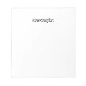 Bloc-note Namaste Design sur le style sanskrit (Devant)