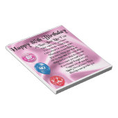 Bloc-note Nan Poem - 80e anniversaire (Incliné)