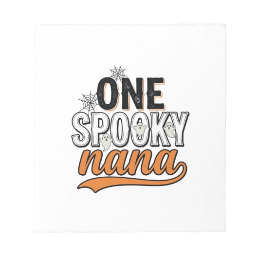 Bloc-note Nana fantôme Halloween épouvantable Création de T- (Devant)