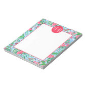 Bloc-note Nantucket Preppy Palm Beach Imprimer Monogramme (Tourné)