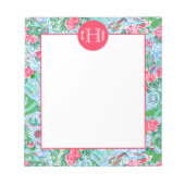 Bloc-note Nantucket Preppy Palm Beach Imprimer Monogramme (Devant)