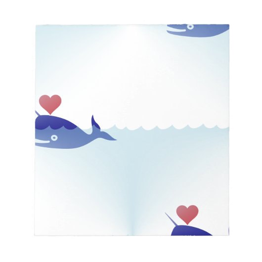 Bloc-note narval kawaii (Devant)