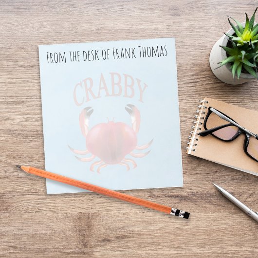 Bloc-note Nature Simple Style Crabby Typographie