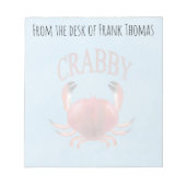 Bloc-note Nature Simple Style Crabby Typographie (Devant)