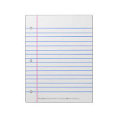 Bloc-note N'avez plus de papier recouvert de lin ? Écrire Su (Tourné)