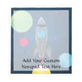 Bloc-note Navire à fusée spatiale (Devant)