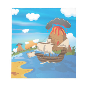 Bloc-note Navire pirate