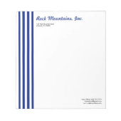 Bloc-note Navy Blue White Stripes Professional Versatile (Devant)