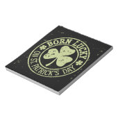 Bloc-note Né Lucky sur St Patrick's Day Irlandais Anniversai (Tourné)