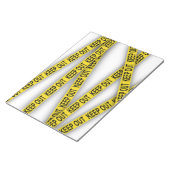 Bloc-note Ne pas rester à l'écart ne pas traverser la bande (Incliné)