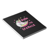 Bloc-note Né pour être une licorne étincelle magique (Incliné)